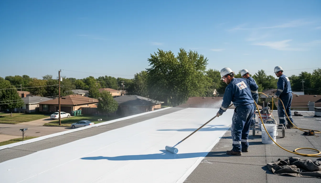 Commercial roof coating in Doyline, LA near me